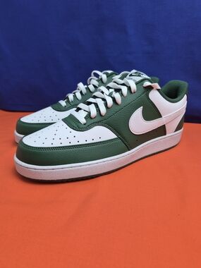 Nike Court Vision Low Top Sneaker Green White HM9862-300 Men's